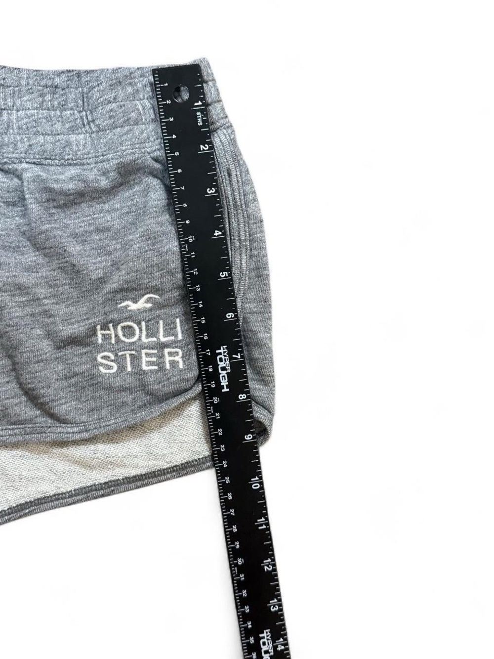 Vintage Y2K Hollister Co. Gray Logo Shorts Women’s Size S - Picture 5 of 7